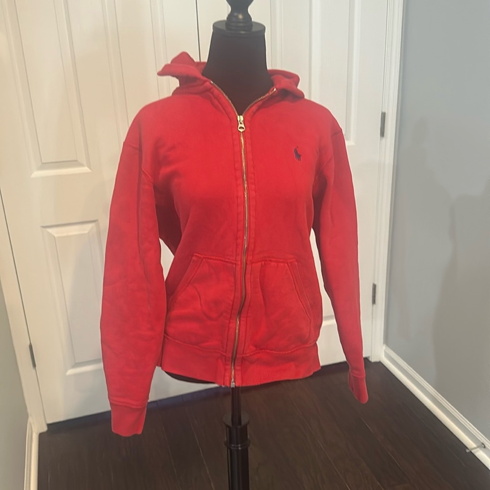 Ralph Lauren Polo Zip Up Red Size Medium